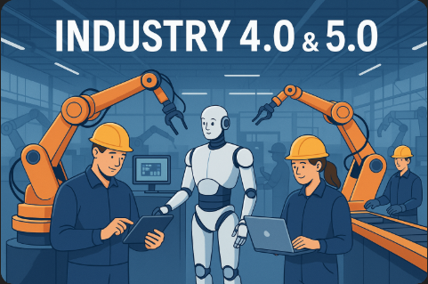 Industry 4.0 and 5.0 and beyond